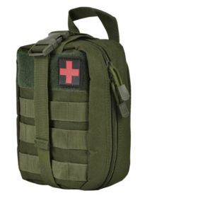 Tactical First Aid Pouch; Detachable Medical Pouch Kit Utility Bag (Bag Only) - OD