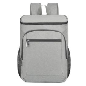 Waterproof Leakproof Thermal Insulated Outdoor Cooler Backpack For Hiking Camping Picnic - Gray