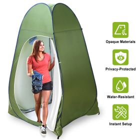 1Person Outdoor Pop Up Toilet Tent Portable Changing Clothes Room Shower Tent - Green