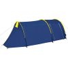 Camping Tent 4 Persons Navy Blue/Yellow - Blue