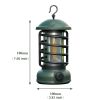 400 Lumens NEW Retro Camping Lights; Atmosphere Tent Lights COB Battery Lighting Hanging Lights; Outdoor Camping Accessories - L801B-Green