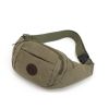 Men's Solid Canvas Crossbody & Waist Bag - Coffee Color