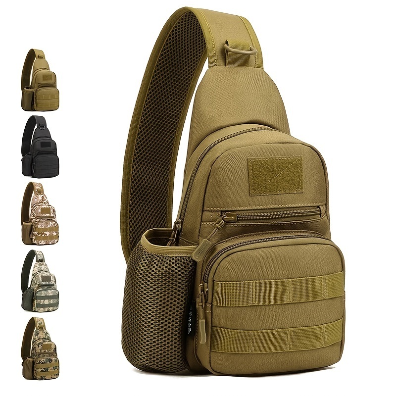 Military Tactical Shoulder Bag; Trekking Chest Sling Bag; Nylon ...