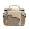 Waterproof Camouflage Insulated Lunch Bag For Picnic; Camping; Office; School - Black