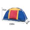 Bosonshop Outdoor 8 Person Camping Tent Easy Set Up Party Large Tent for Traveling Hiking With Portable Bag;  Blue - Blue