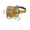 Tactical Waist Bag Denim Waistbag With Water Bottle Holder For Outdoor Traveling Camping Hunting Cycling - Desert Digital