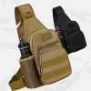 Tactical Shoulder Bag; Molle Hiking Backpack For Hunting Camping Fishing; Trekker Bag - ACU And 2 Hooks