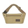 1pc Unisex Multifunctional Canvas Waist Bag Fanny Pack For Outdoor Activities - Black