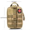 Tactical First Aid Pouch; Detachable Medical Pouch Kit Utility Bag (Bag Only) - CP