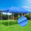 10X20ft EZ Pop Up Canopy Folding Gazebo/Navy - As Picture