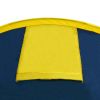 Camping Tent 4 Persons Navy Blue/Yellow - Blue