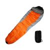 Hiking Traveling Camping Backpacking Sleeping Bags - Black & Orange - Sleeping Pad