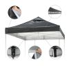 9.6x9.6ft EZ Canopy Gazebo Top Replacement/Black - As Picture