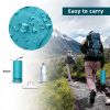 Outdoor inflatable pad foot pedal light portable outdoor camping inflatable mattress lunch break sleeping pad tent inflatable pad - gray