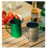 Outdoor stainless steel mug large capacity beer mug retro tea cup old wide mouth mug camping mug self-drive - Stainless steel mug-green