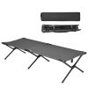 Adults Kids Folding Camping Cot - grey