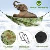 600lbs Load 2 Persons Hammock with Mosquito Net Outdoor Hiking Camping Hammock Portable Nylon Swing Hanging Bed - Camouflage