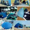 Pop Up Beach Tent for 1-3 Person Rated UPF 50+ for UV Sun Protection Waterproof - Blue