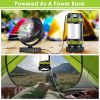 2Pcs Camping Lantern Rechargeable Flashlight Torch Power Bank Portable Tent Light Lamp USB Rechargeable for Hiking Fishing Emergency Outdoor - Green