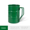 Outdoor stainless steel mug large capacity beer mug retro tea cup old wide mouth mug camping mug self-drive - Stainless steel mug-green