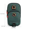 Outdoor Arm Bag; Sports Running Phone Pouch; Women's Nylon Coin Purse With Earphone Hole - Black Green