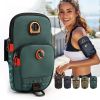 Outdoor Arm Bag; Sports Running Phone Pouch; Women's Nylon Coin Purse With Earphone Hole - Deep Blue